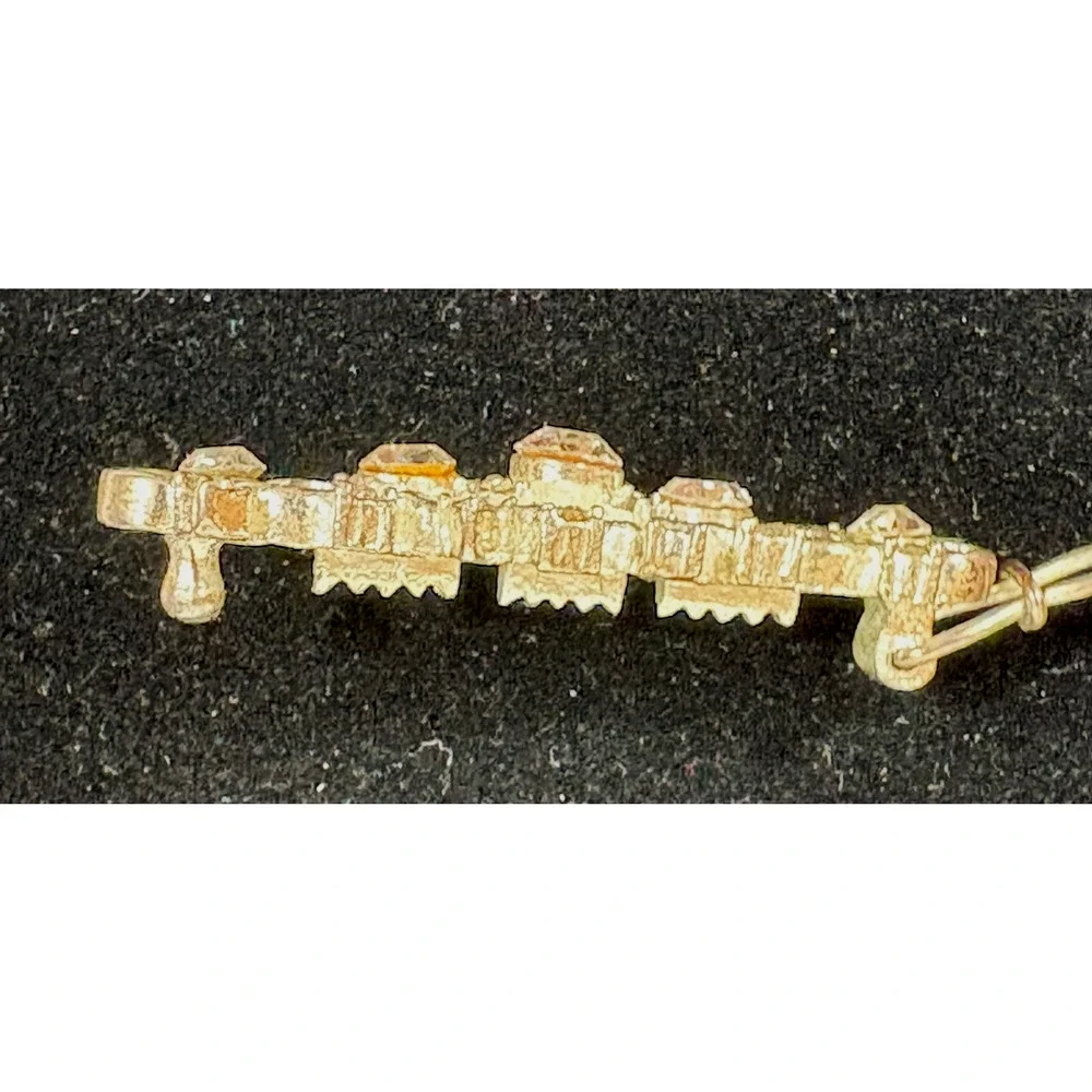 Vintage Silver Tone Rhinestone Hair Barrette Accessory Clip Retro Sparkle